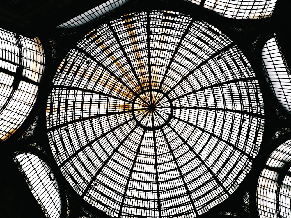 a large circular window