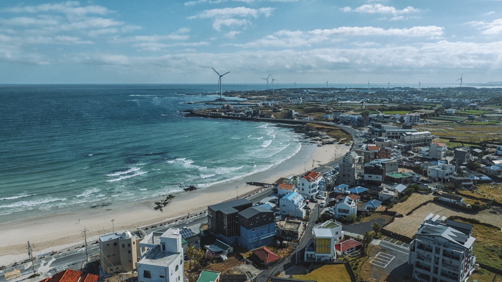 a city next to the ocean