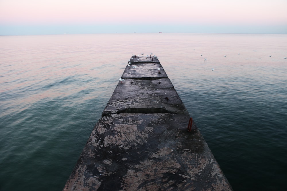 a stone walkway over water