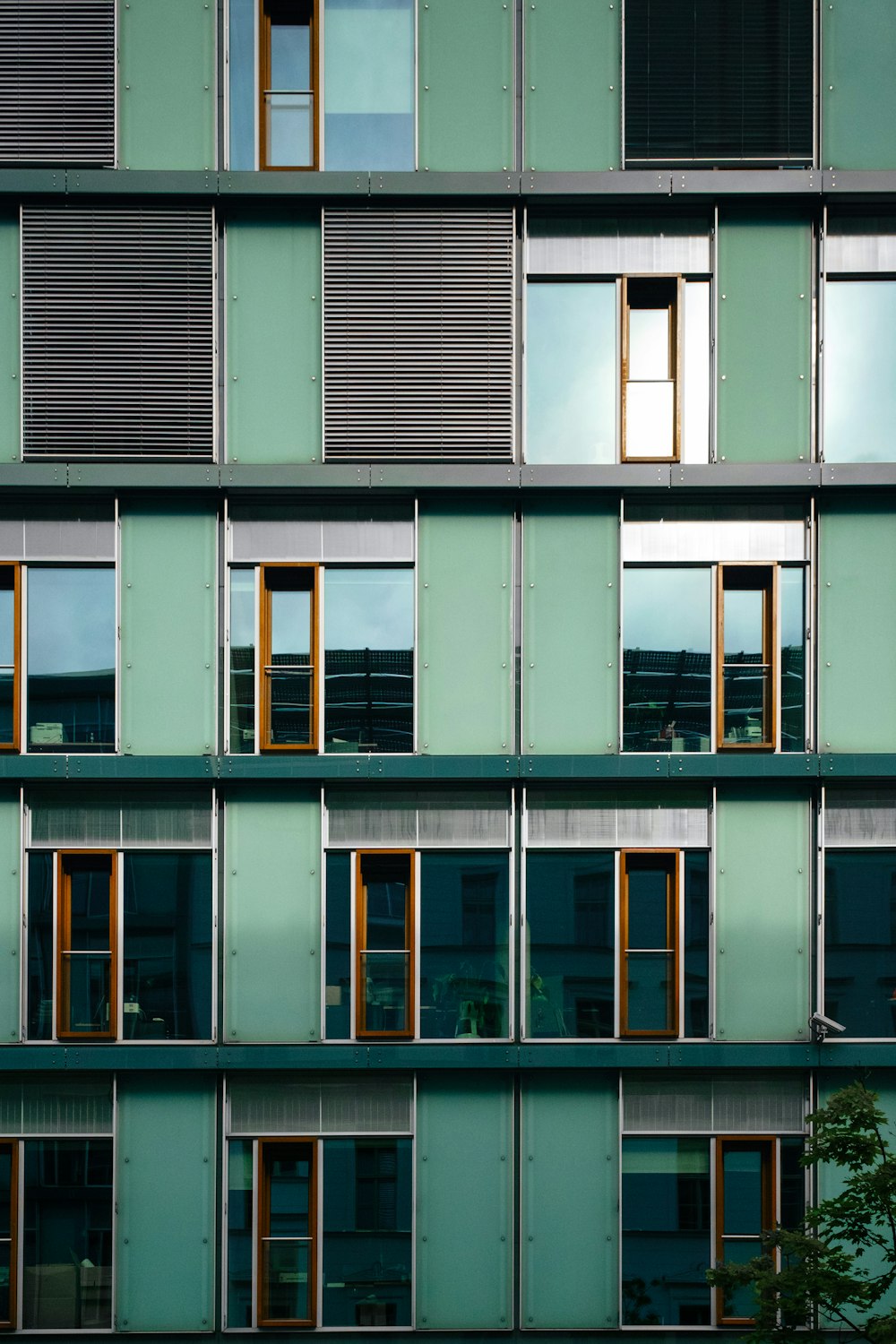 a building with many windows