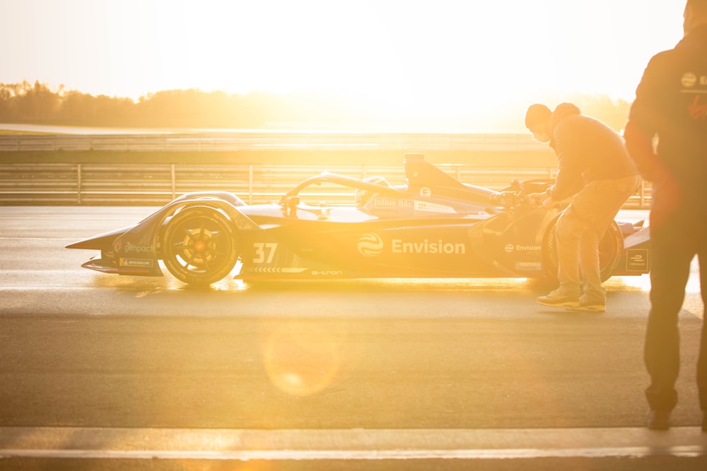 a race car on a track