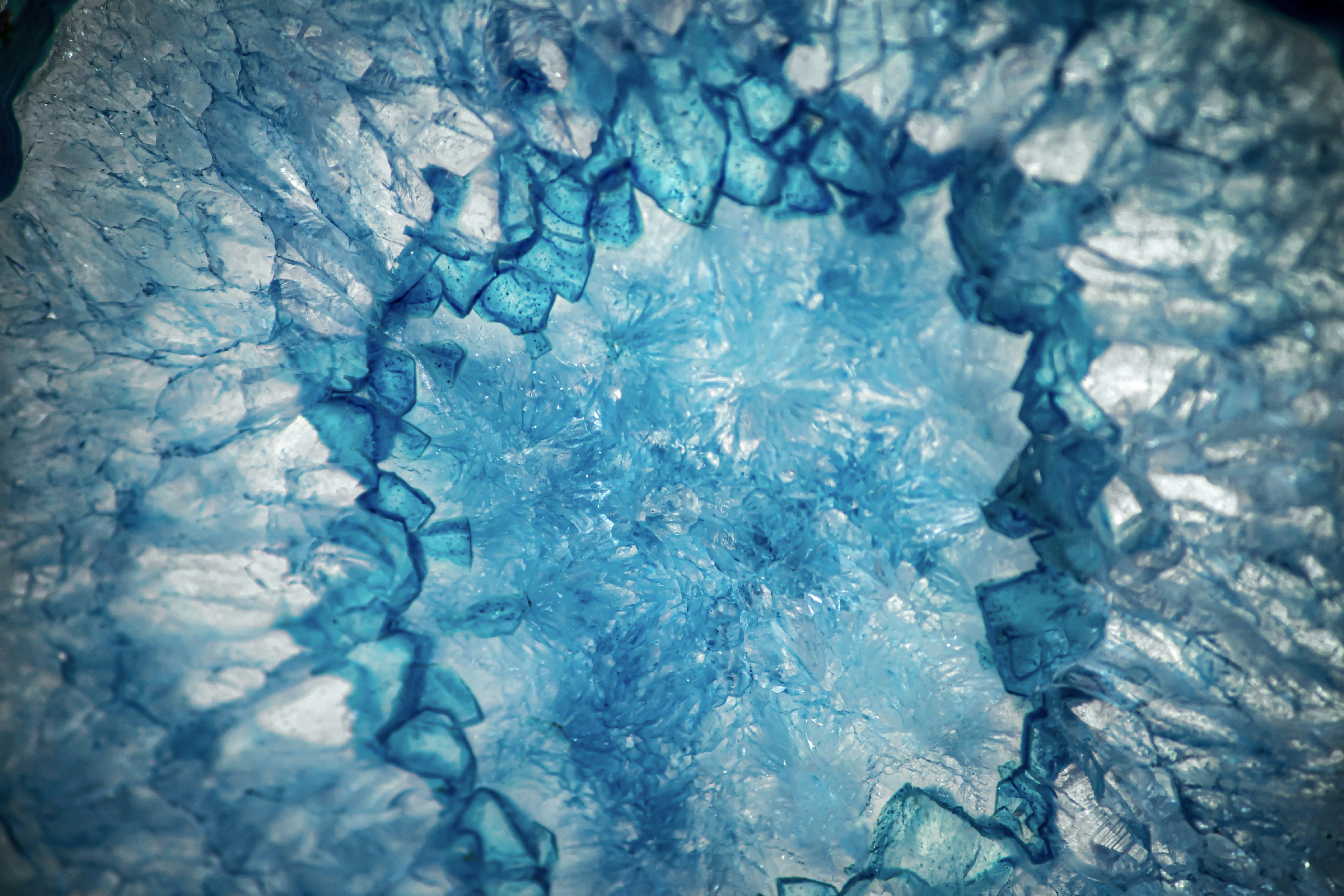 A close up of ice photo – Free Blue Image on Unsplash