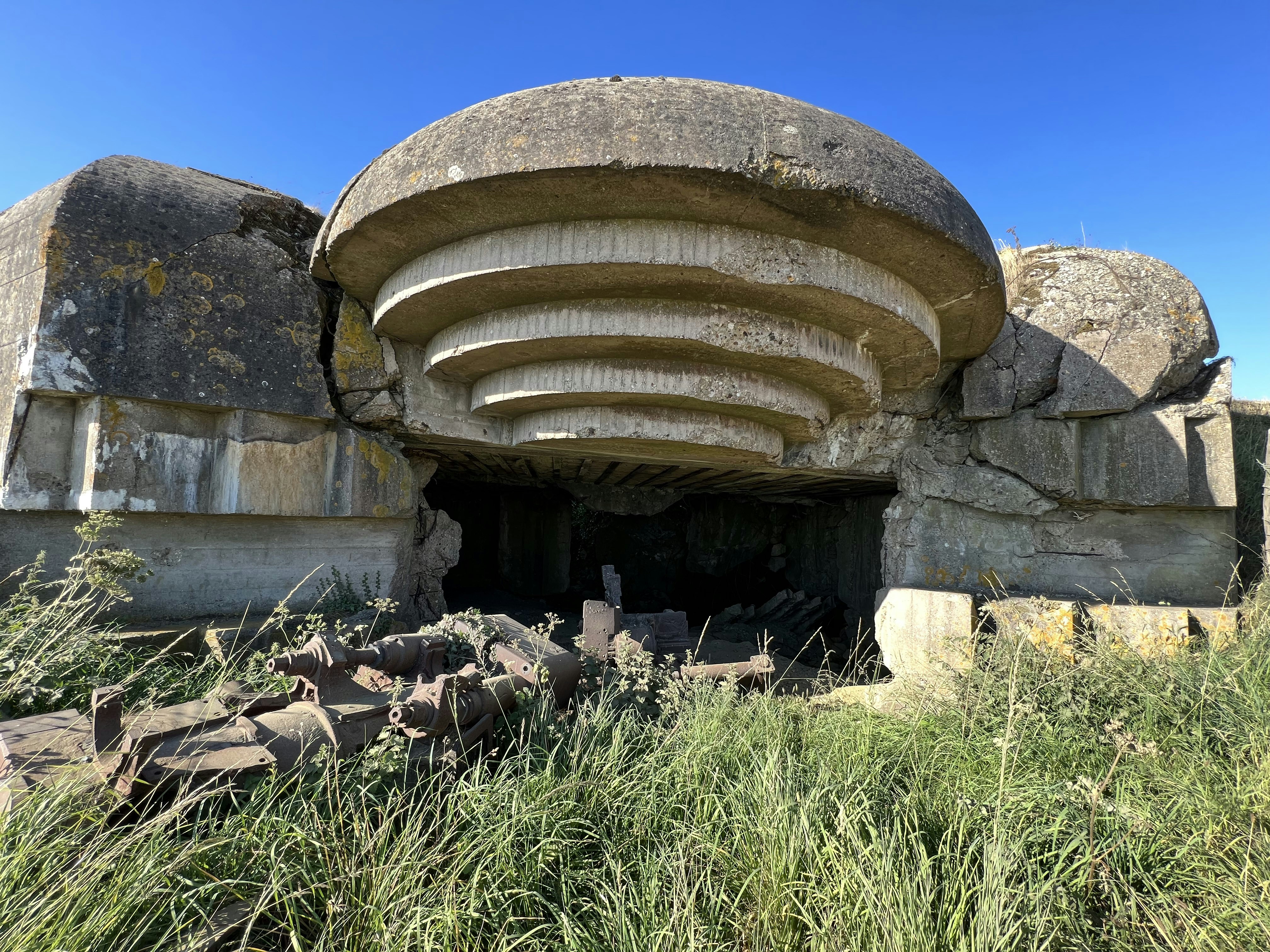 a stone structure with a dome