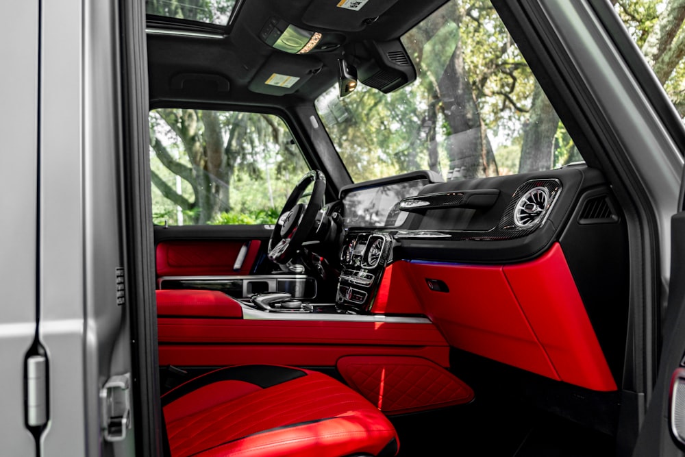 the interior of a car