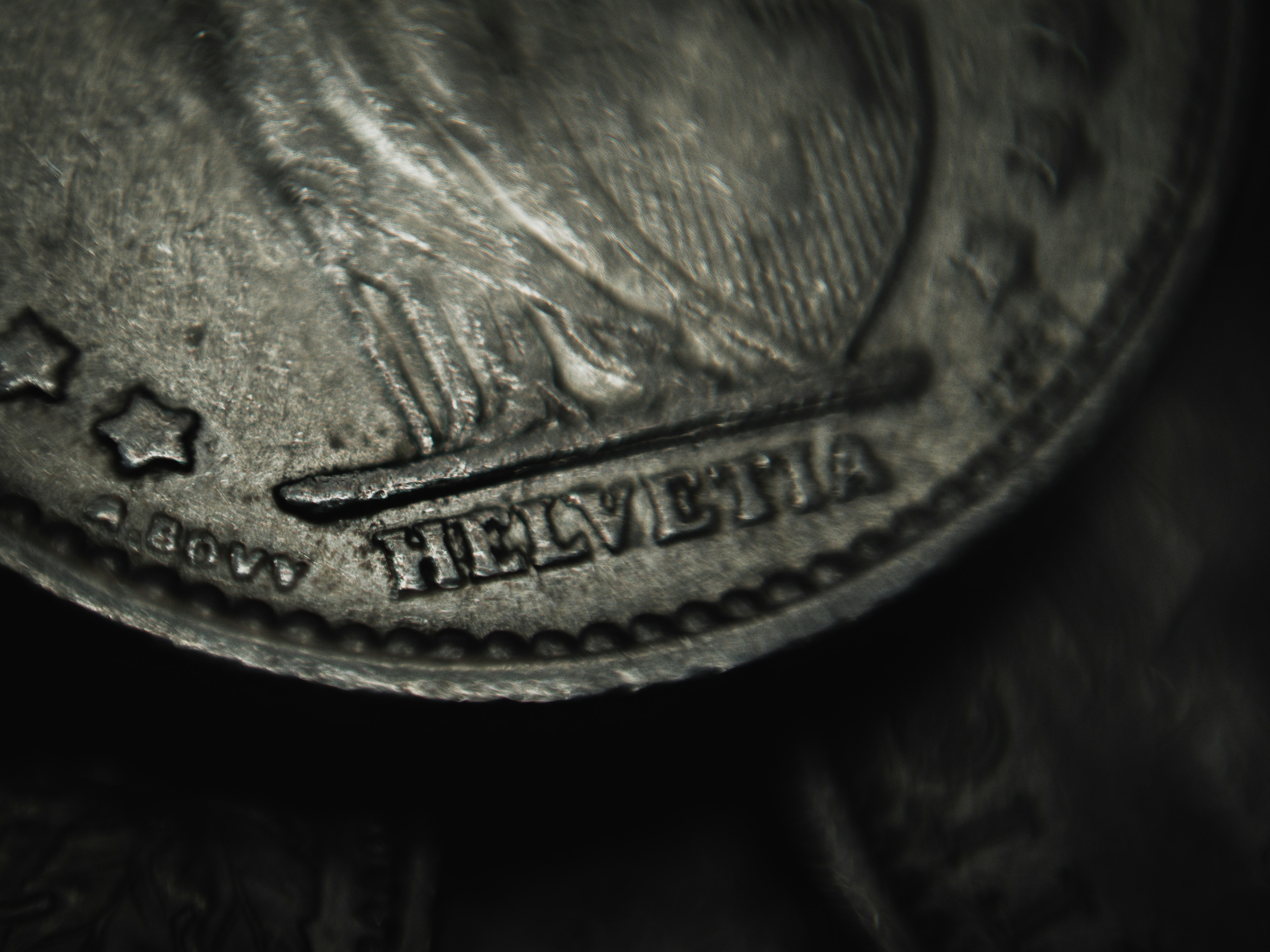 a close up of a coin