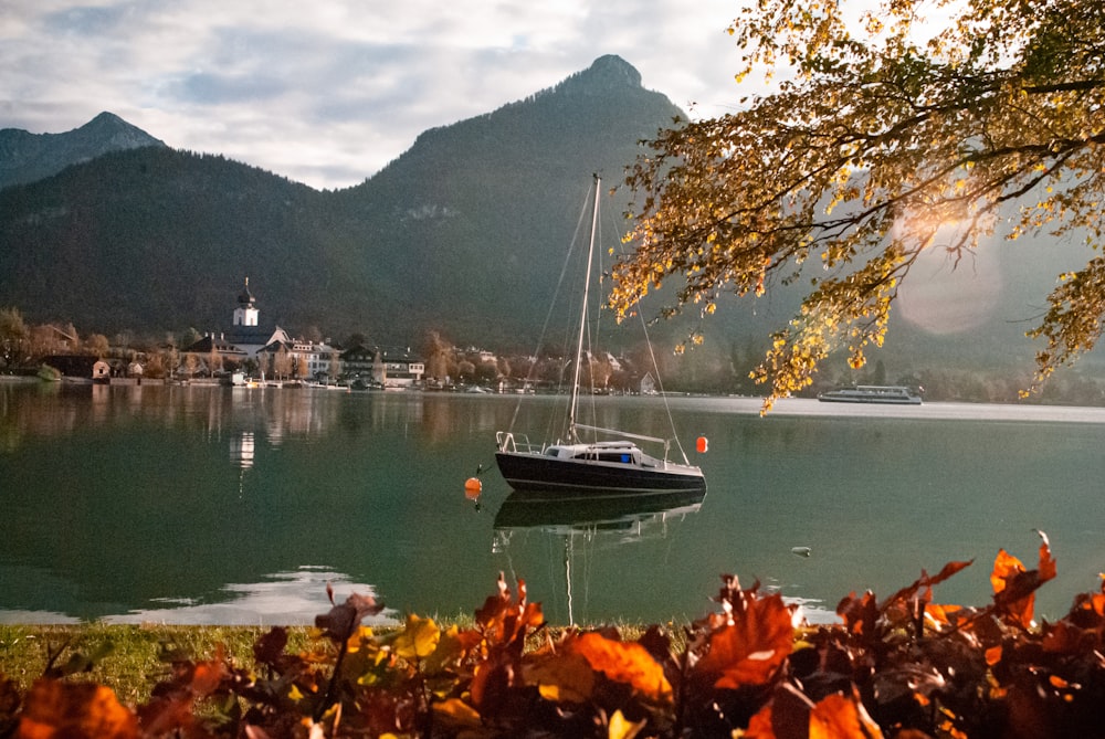 a boat in the water