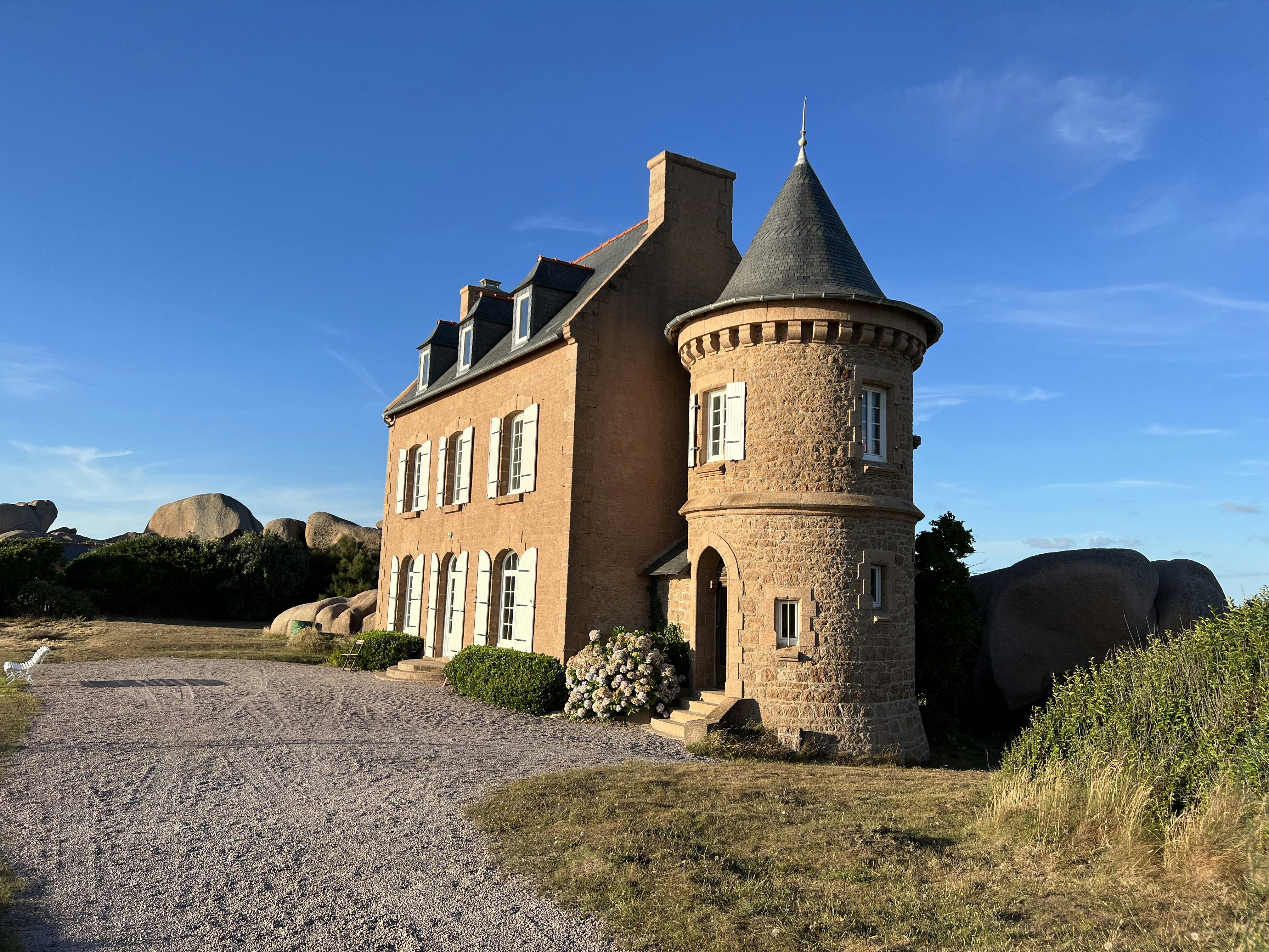 Looking at this wonderful castle in Perros-Guirec, France