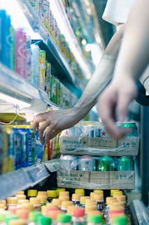 a person pushing a shopping cart