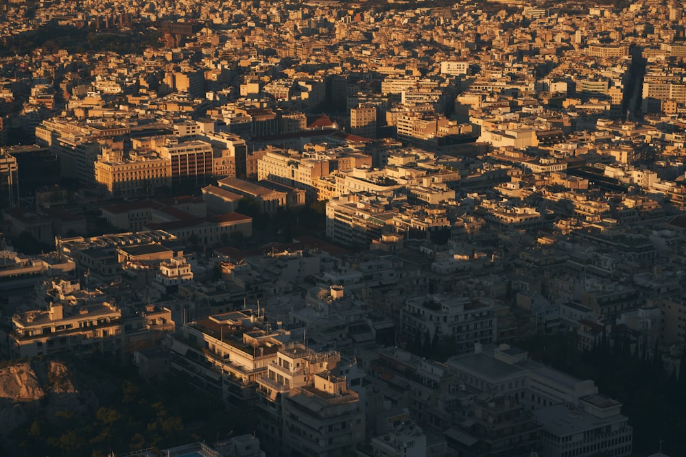 a city with many buildings