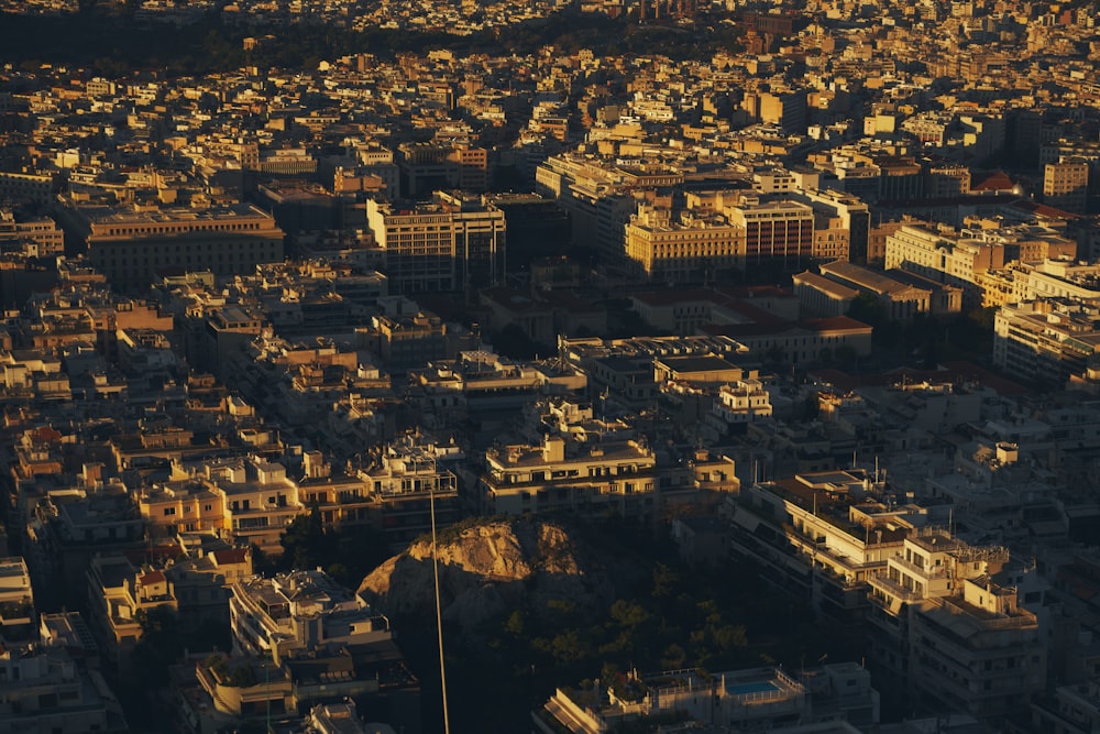 a city with many buildings