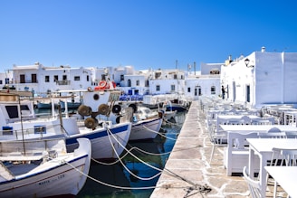 boats docked at a pier