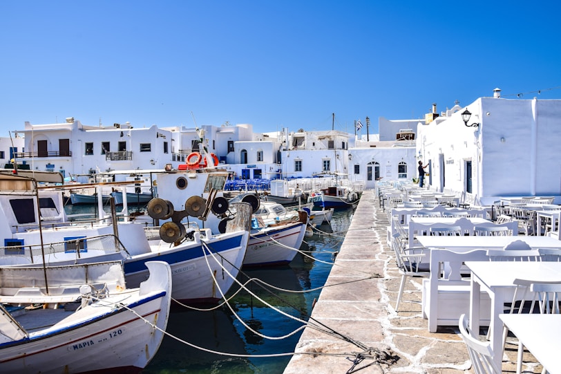 boats docked at a pier