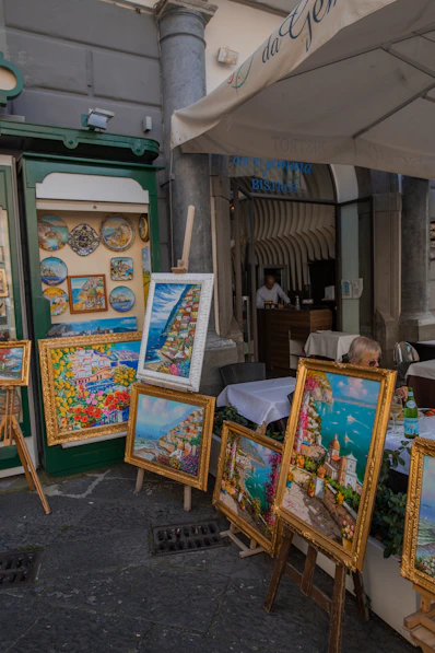 a person standing in a shop