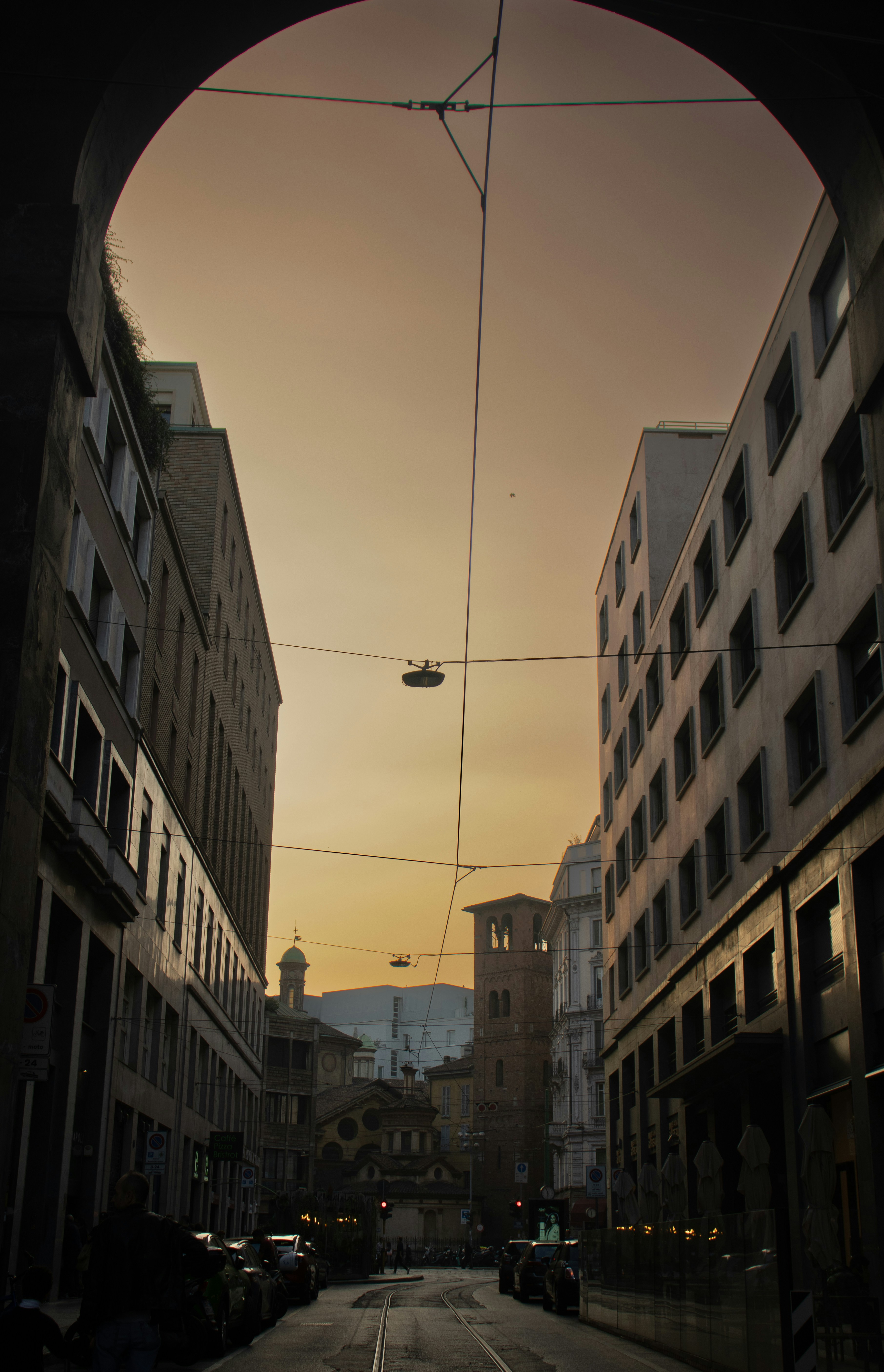 a street with buildings on both sides