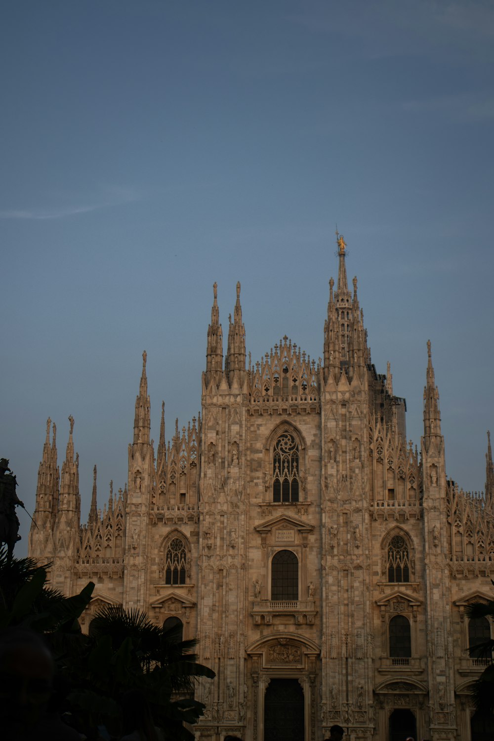 a large building with towers