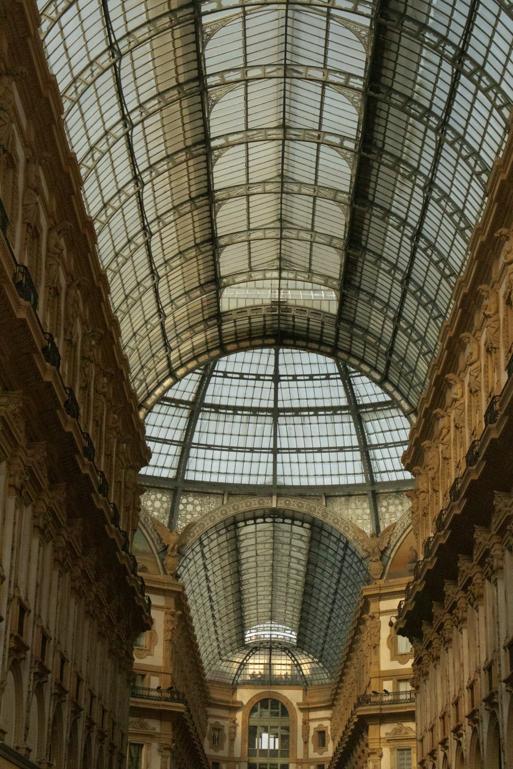 a large building with a glass ceiling