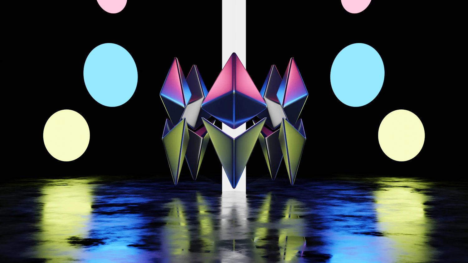 Ethereum graphic displayed on a computer screen, representing NFT and blockchain secondary markets