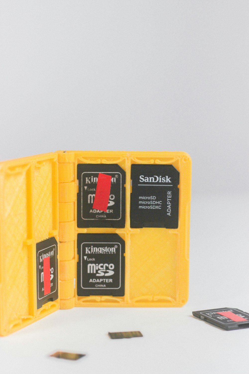 a yellow box with a black label