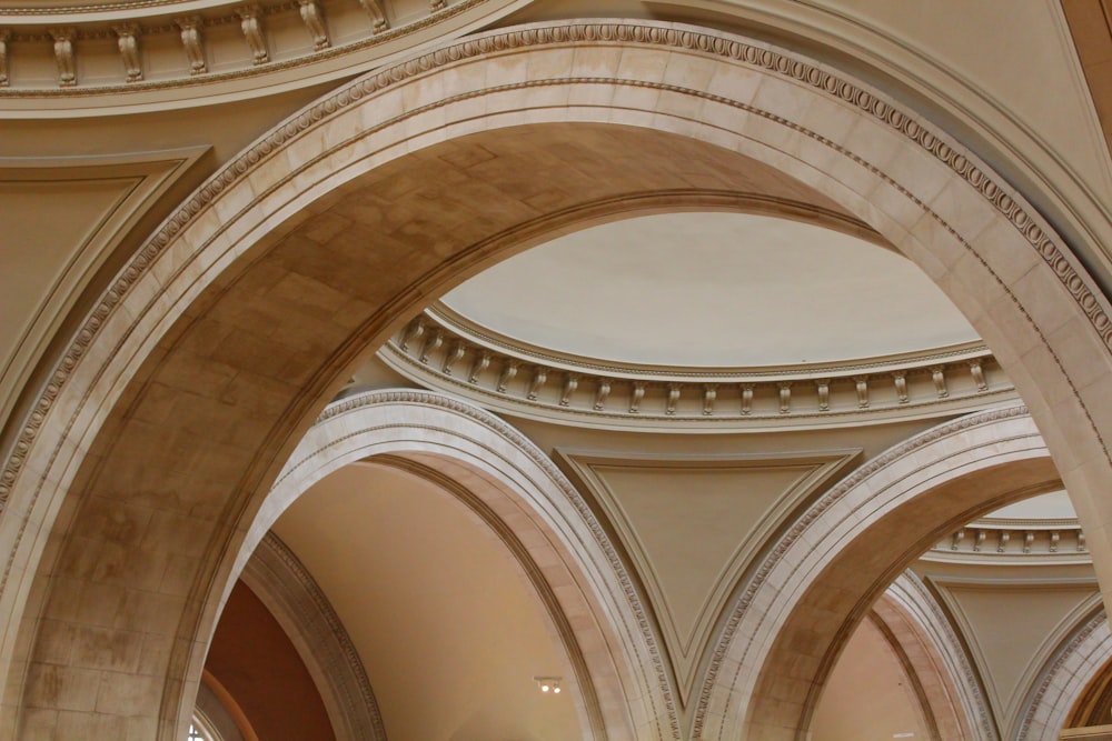 a large arched ceiling