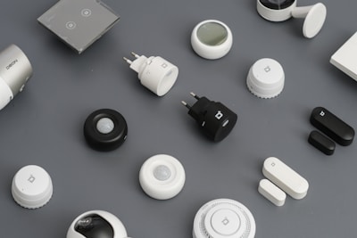 Close-up of smart energy devices integrated into a futuristic home setup.