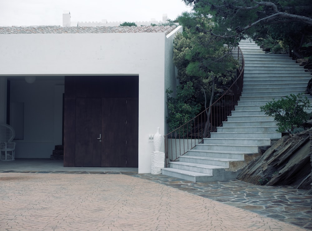 a house with a staircase