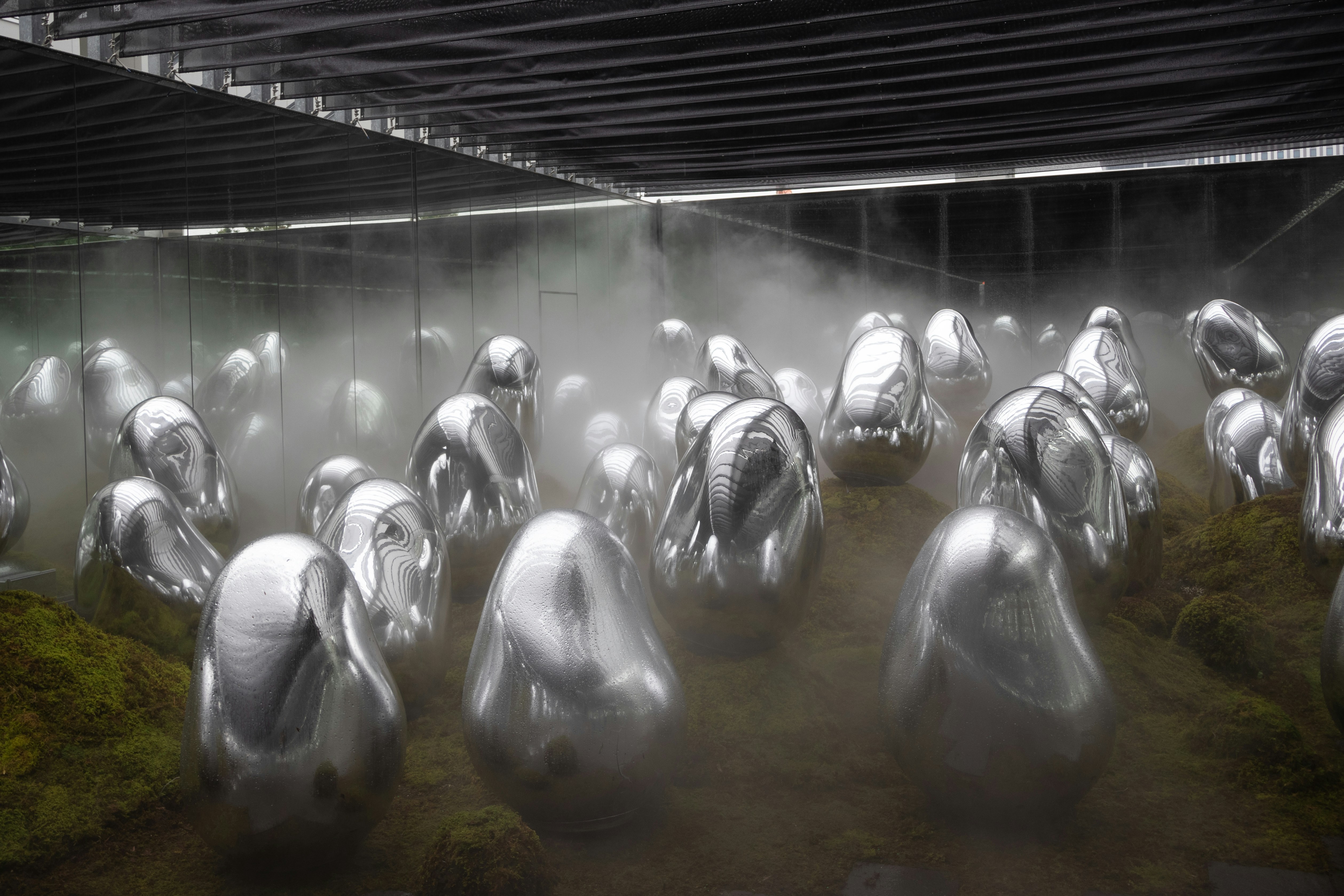 a group of people in helmets