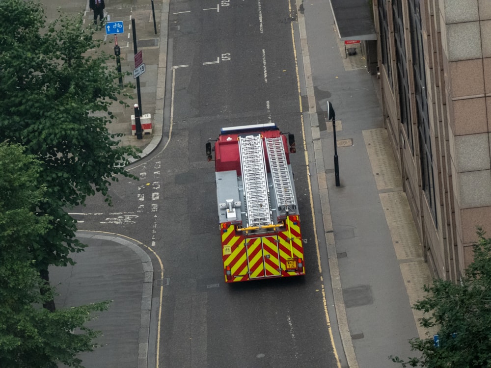 a fire truck on a street