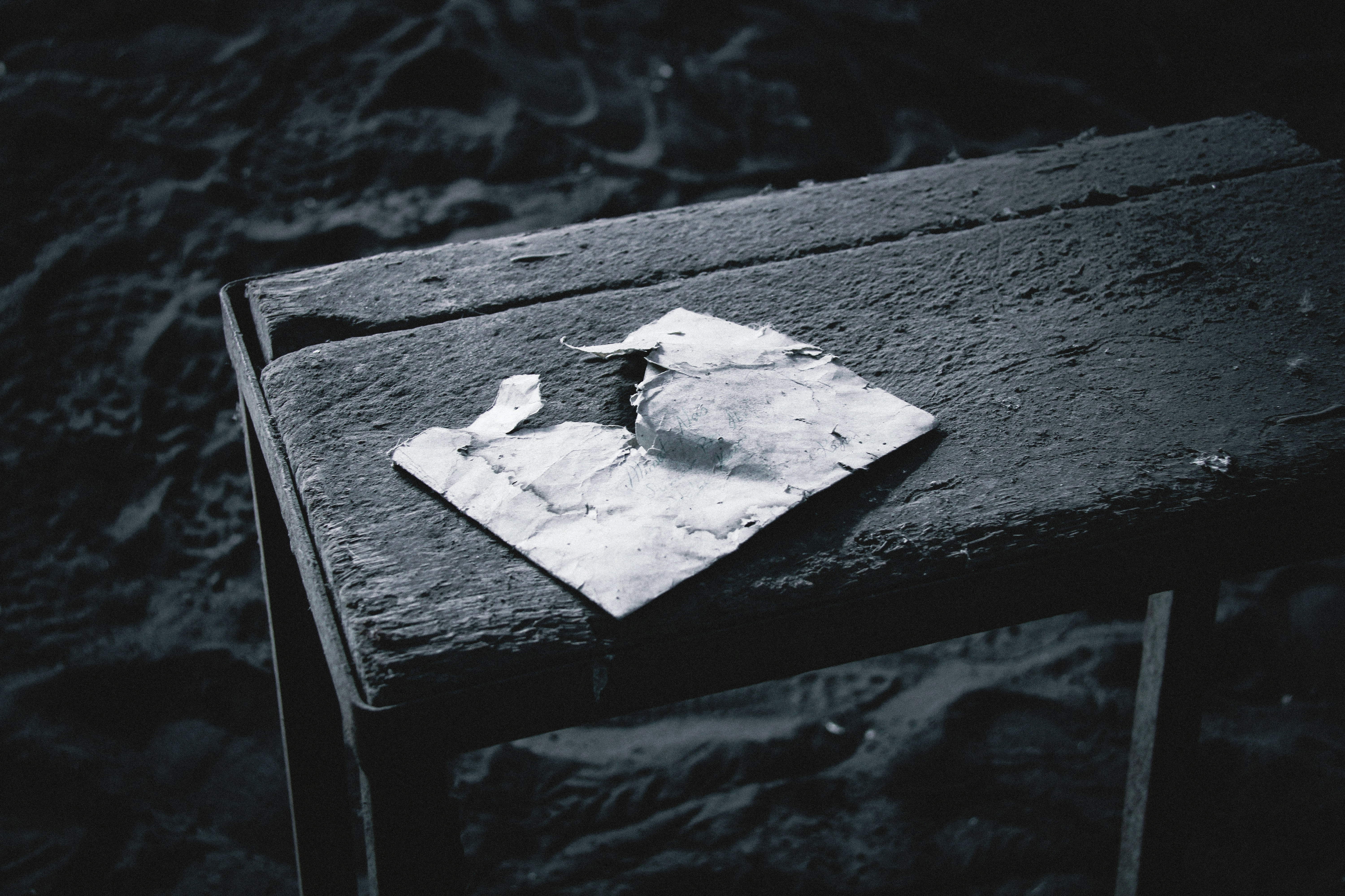 a piece of wood on a surface