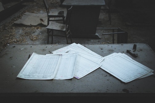 an open book on a table