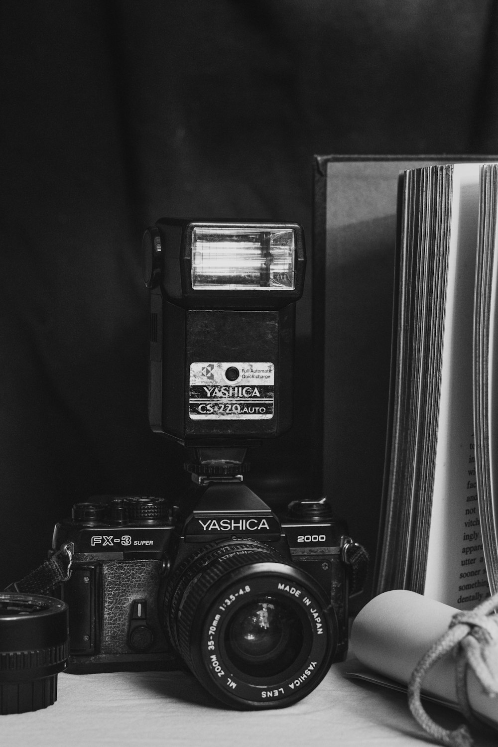 a camera on a table