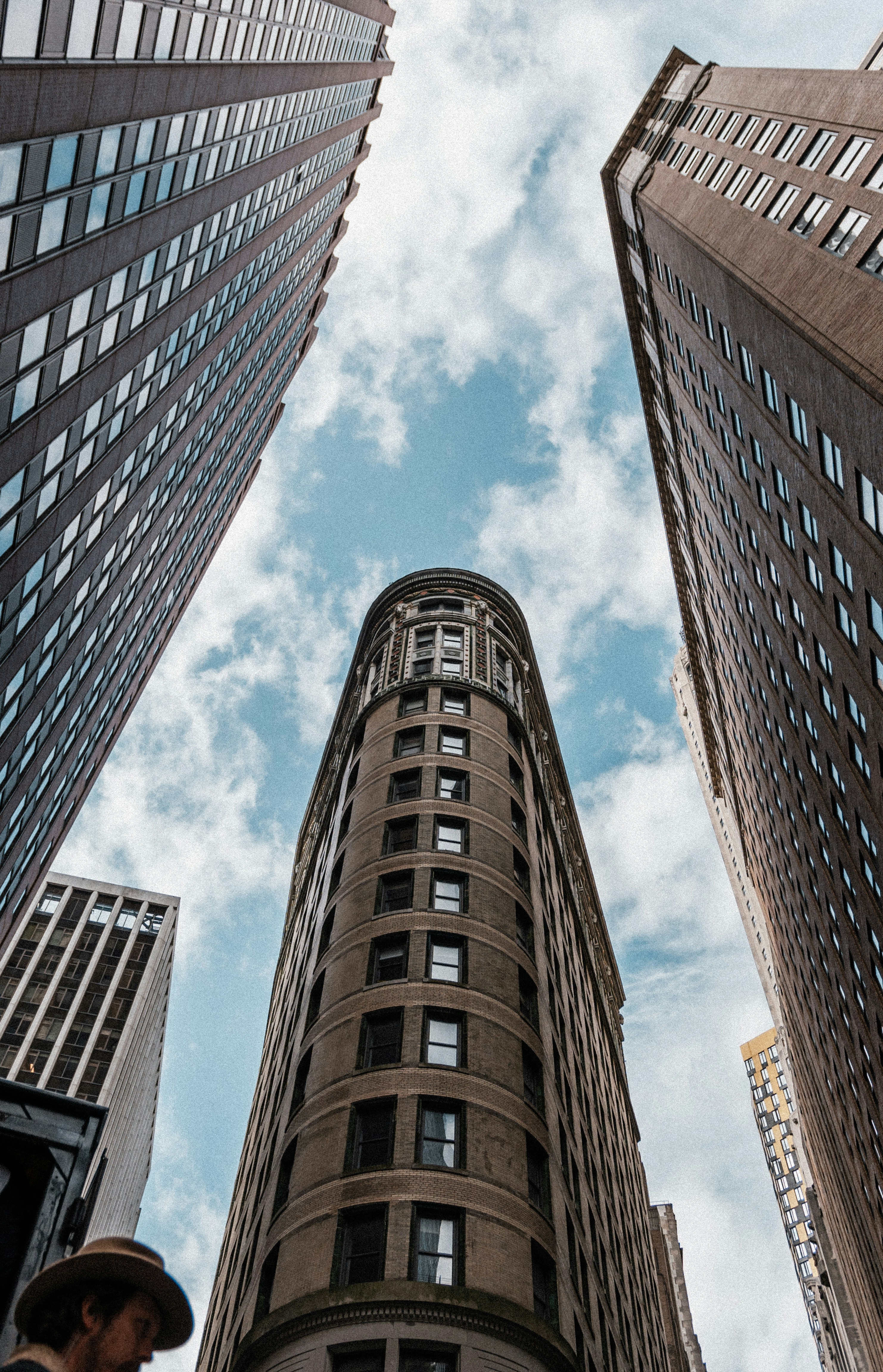 a group of tall buildings