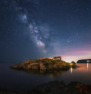 Night sky filled with stars over Neil Island, perfect for star gazing experiences.