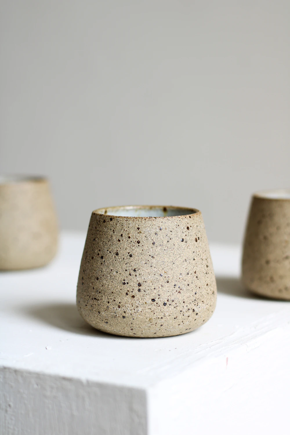 Speckled handmade stoneware mug