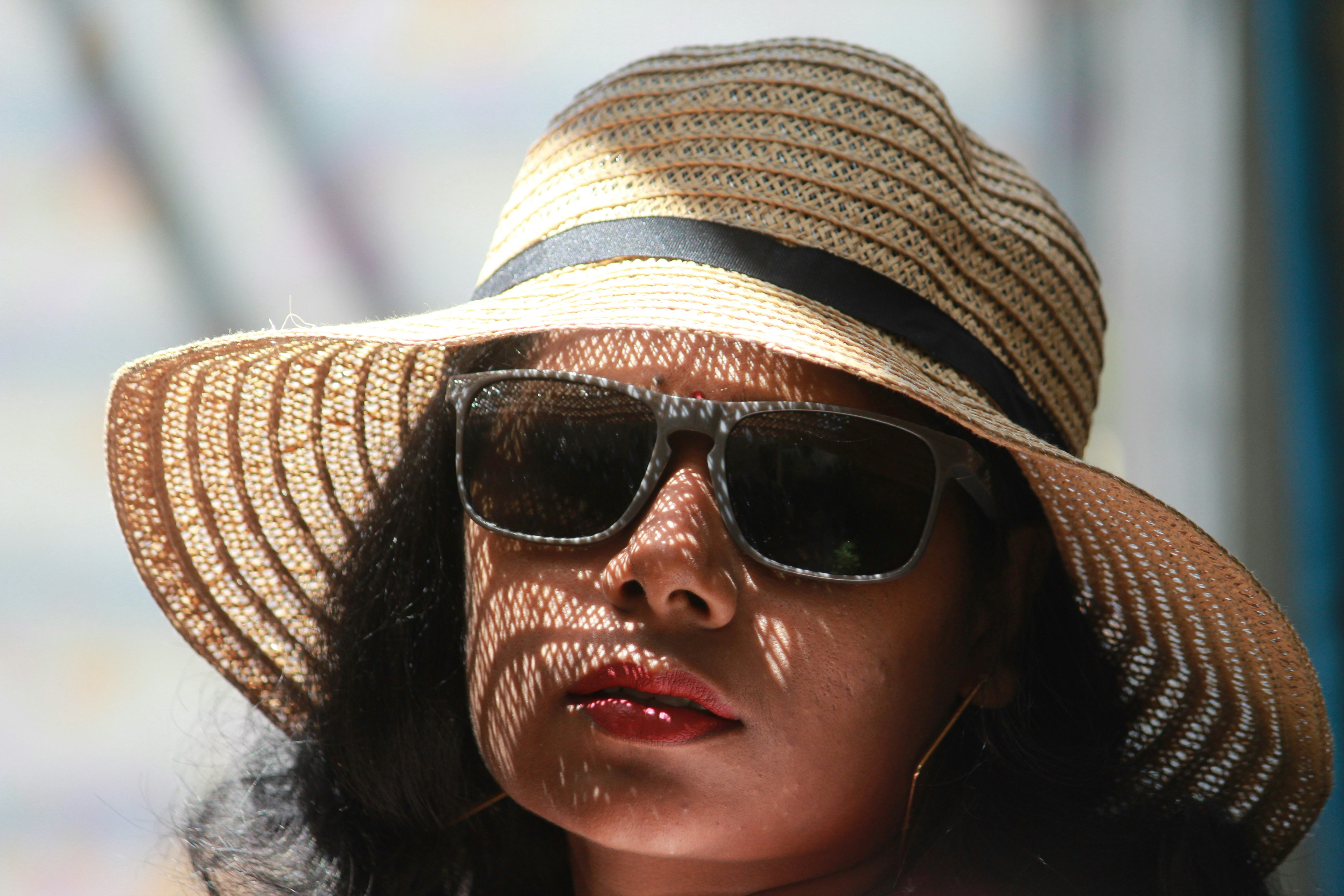 a person wearing sunglasses