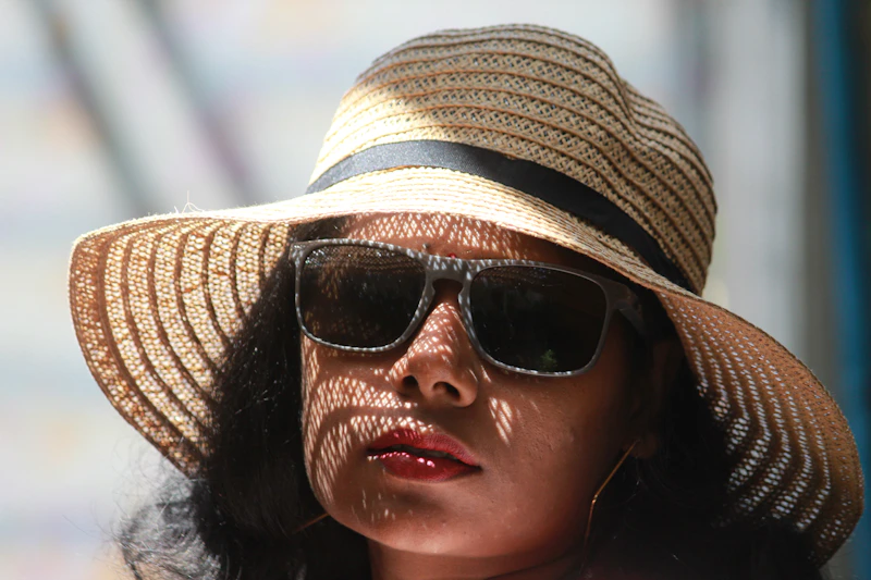 stylish person in sunglasses for discreet dating