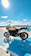A happy customer riding their new Yamaha motorcycle on a sunny day in San José del Guaviare.