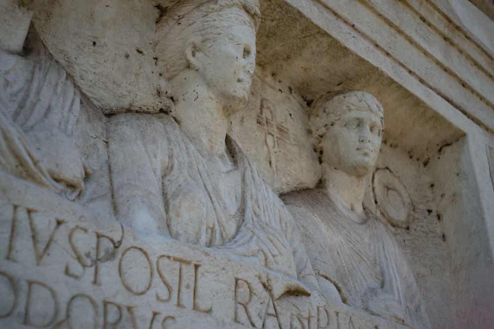 a sculpture of a man and a woman