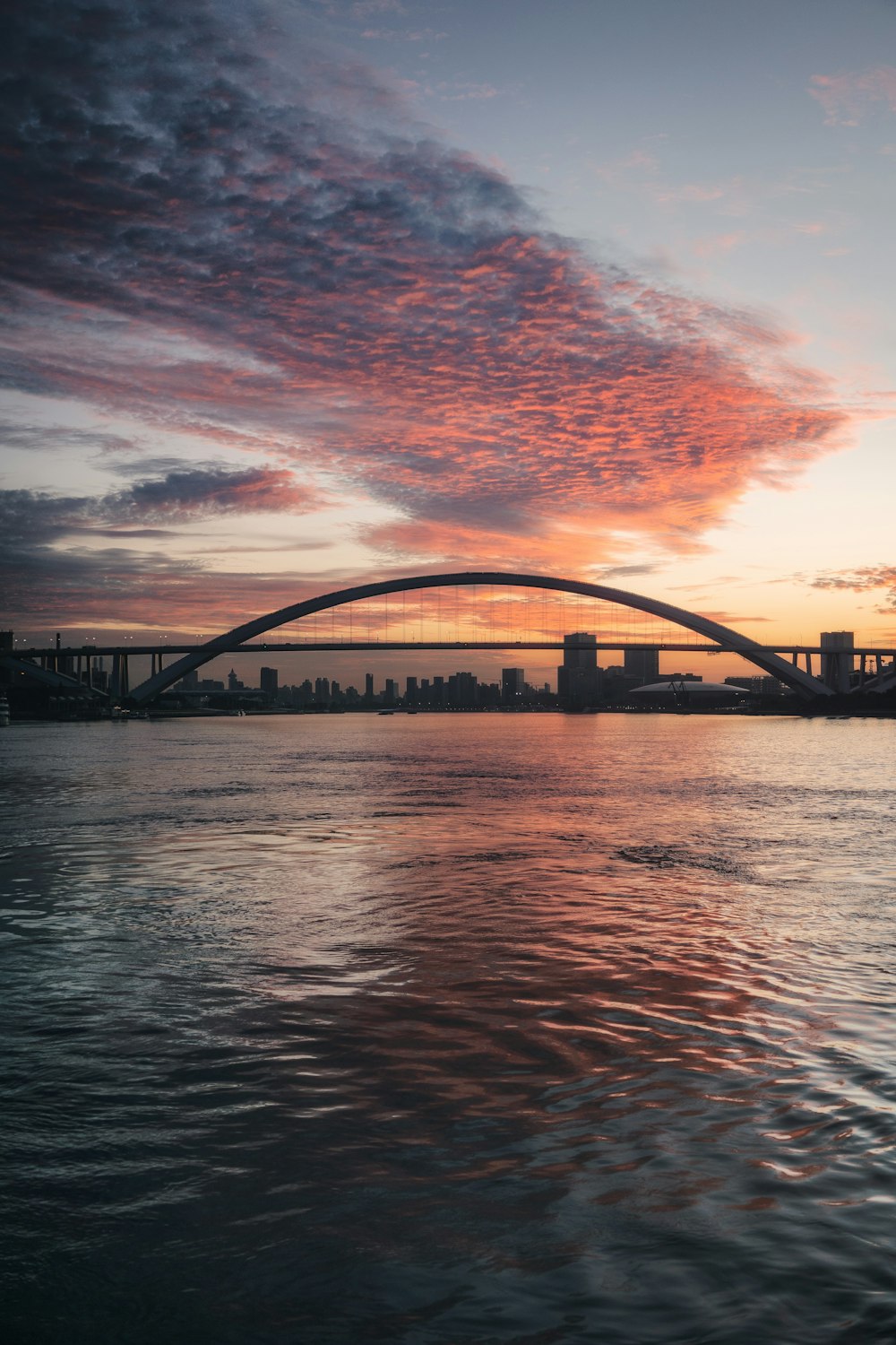 a bridge over water