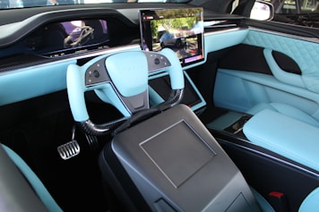 the inside of a car
