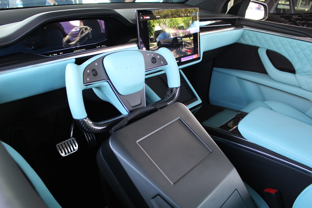 the inside of a car