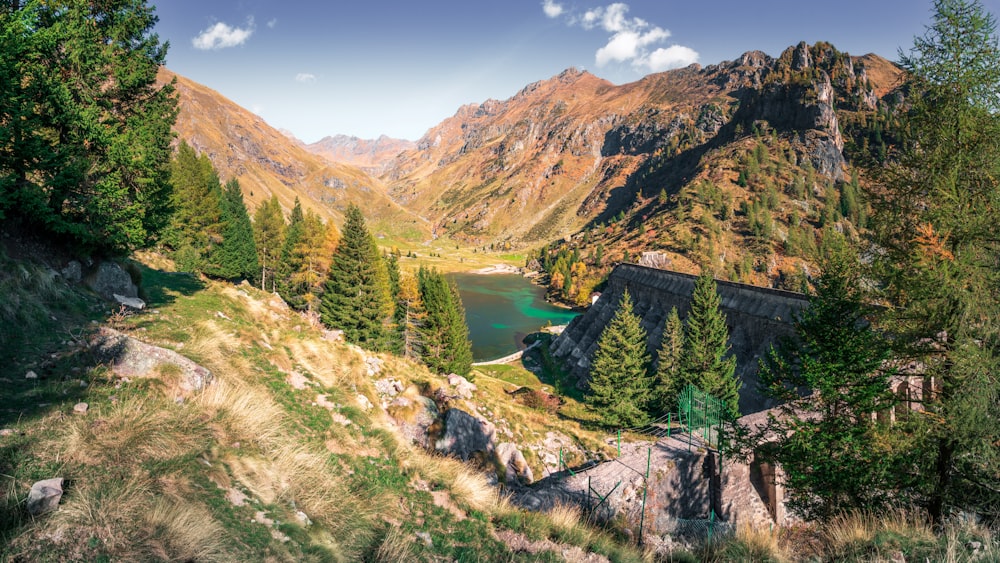 a river running through a valley