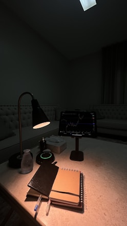 a COMPUTER with a record player and a record player on it