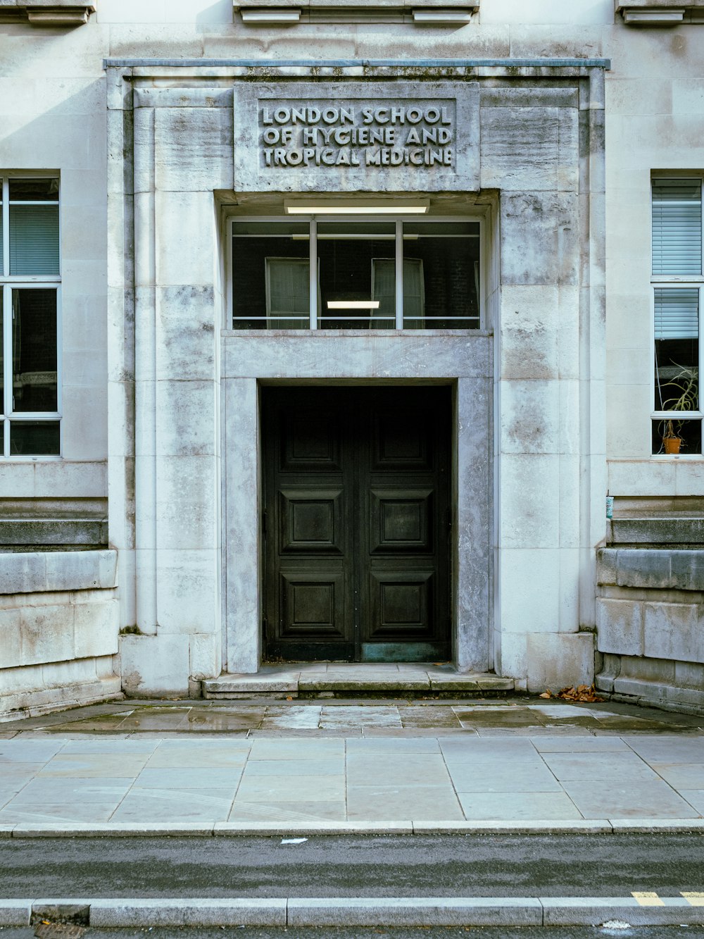 a building with a sign on the front