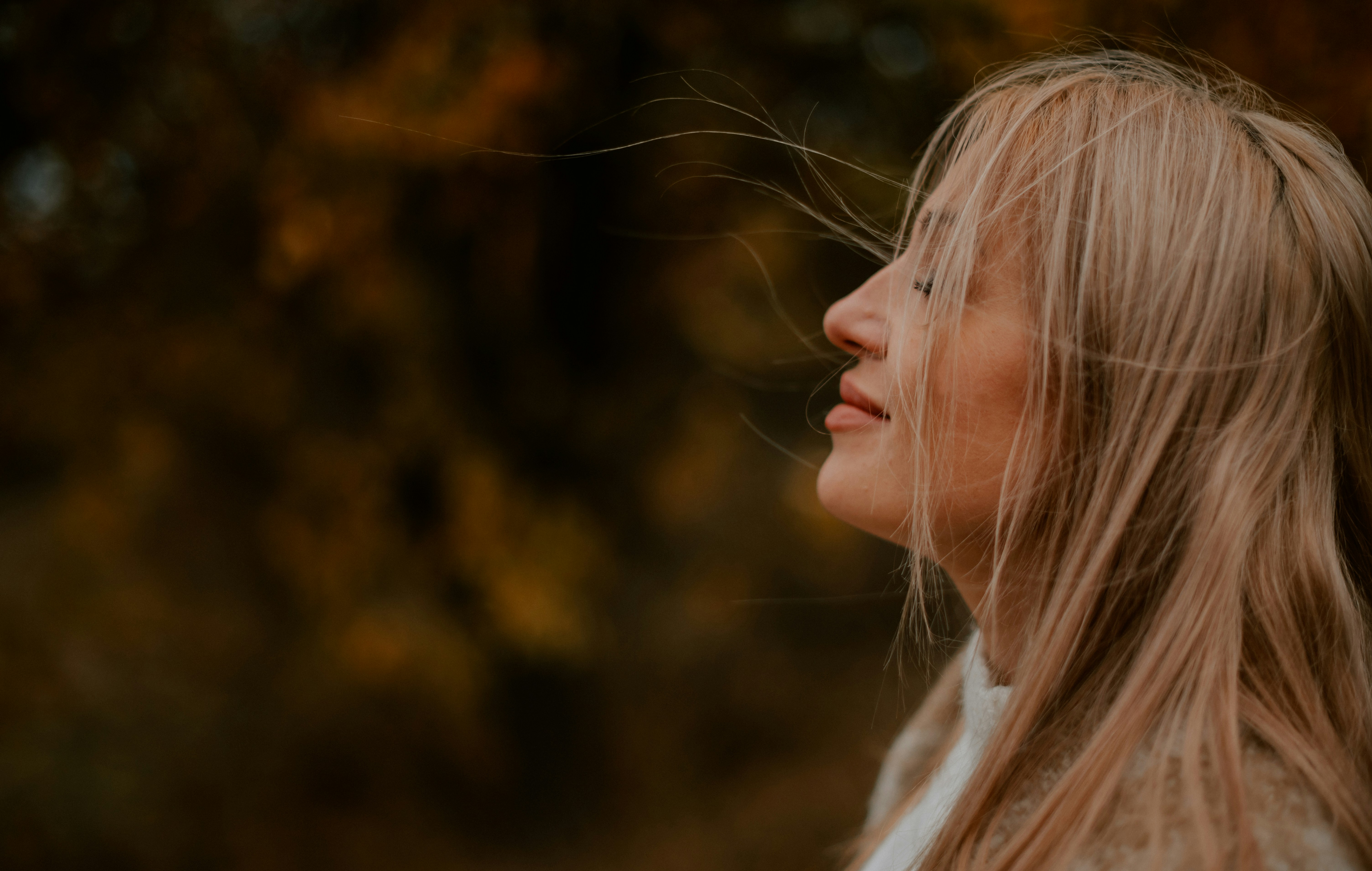 a woman with her mouth open