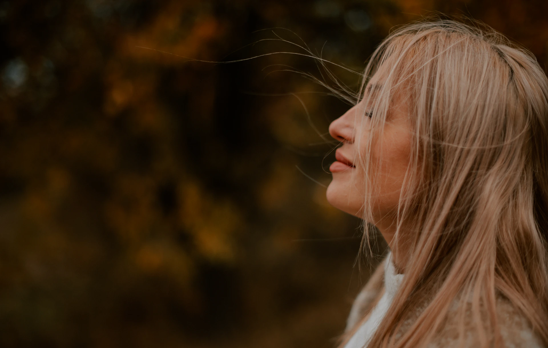 a woman with her mouth open