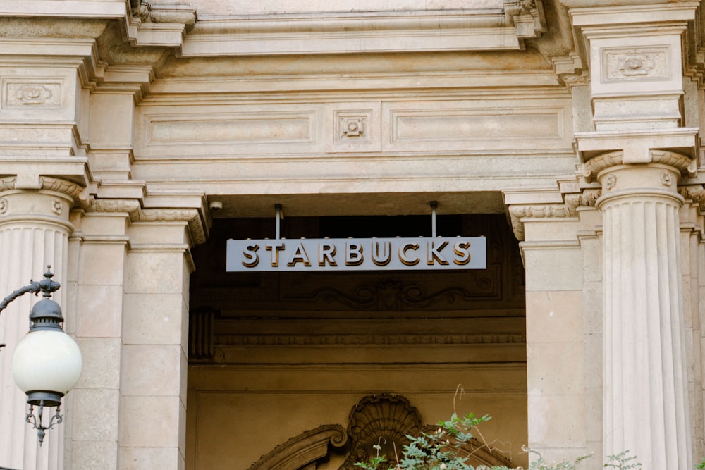 a sign on the side of a building