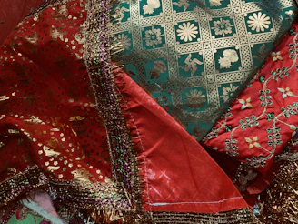 a close-up of a flag