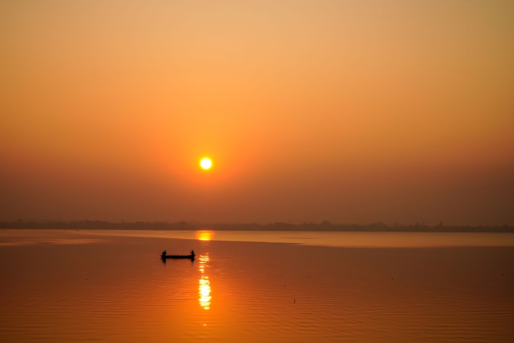 a boat in the water