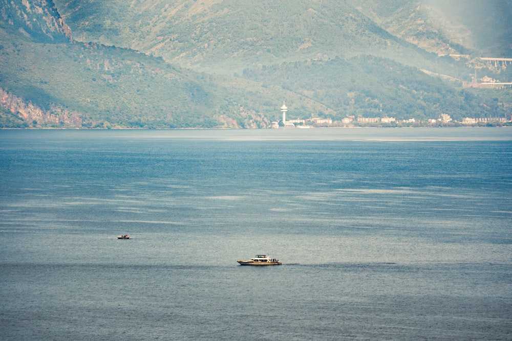 a boat in the water