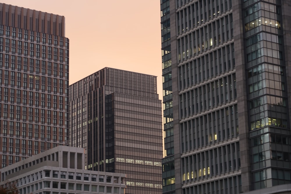 a group of tall buildings